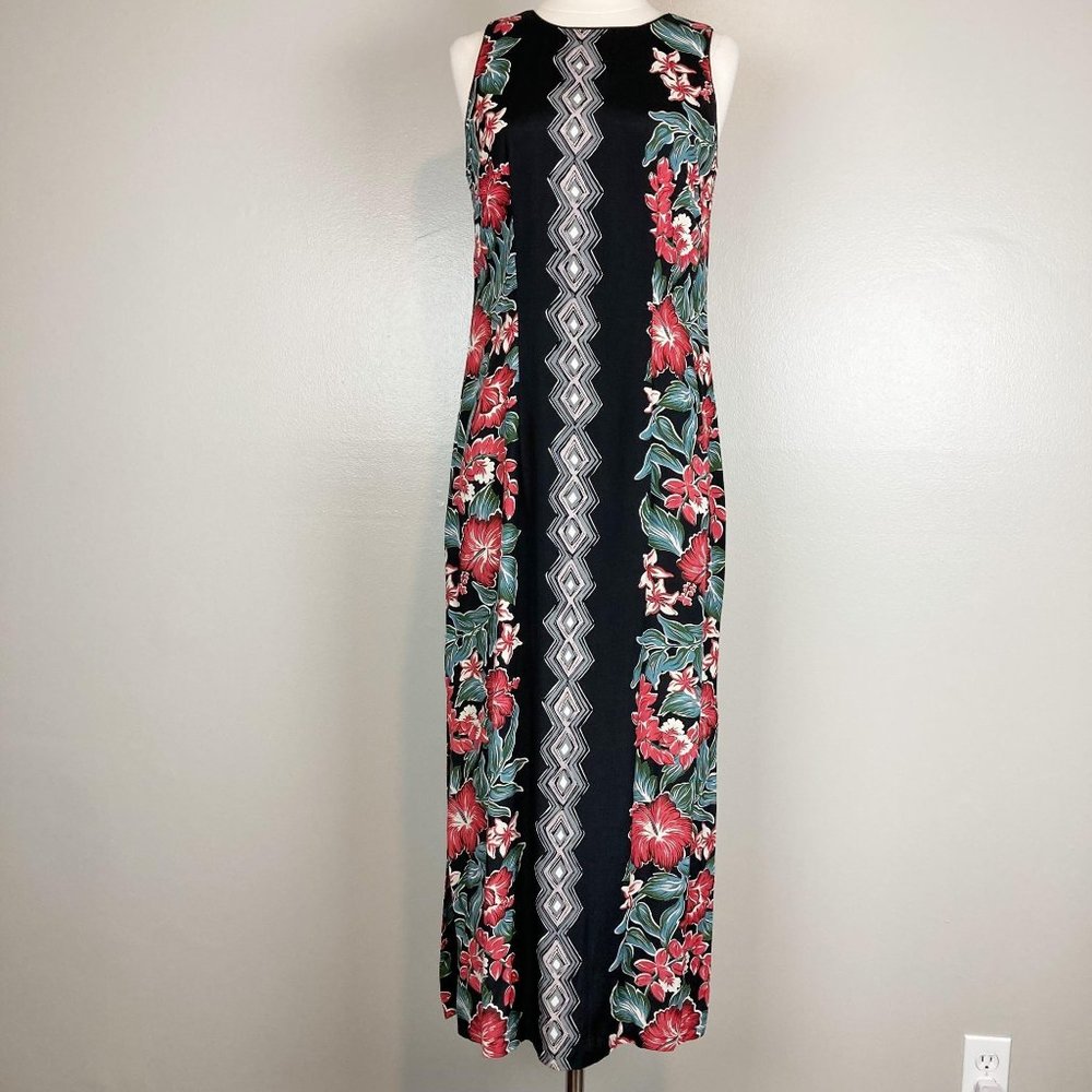 YOUNG HAWAII - S - Vintage Hawaiian Print Maxi Dress
